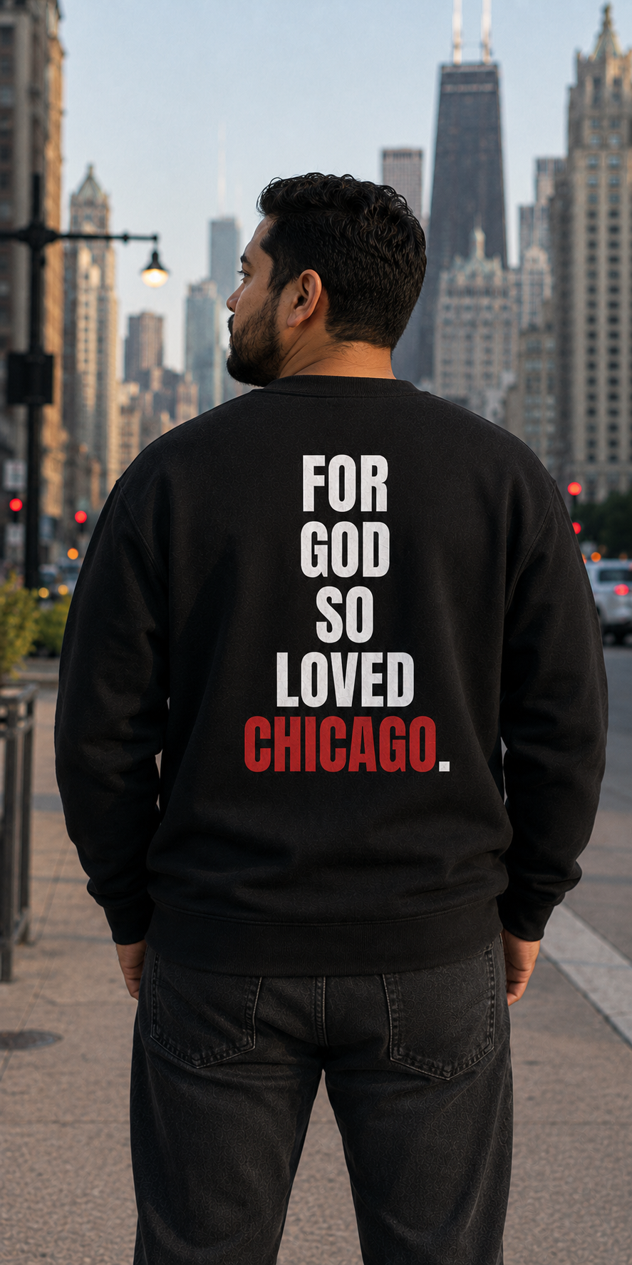 John 3:16 Christian crewneck sweatshirt, product detail