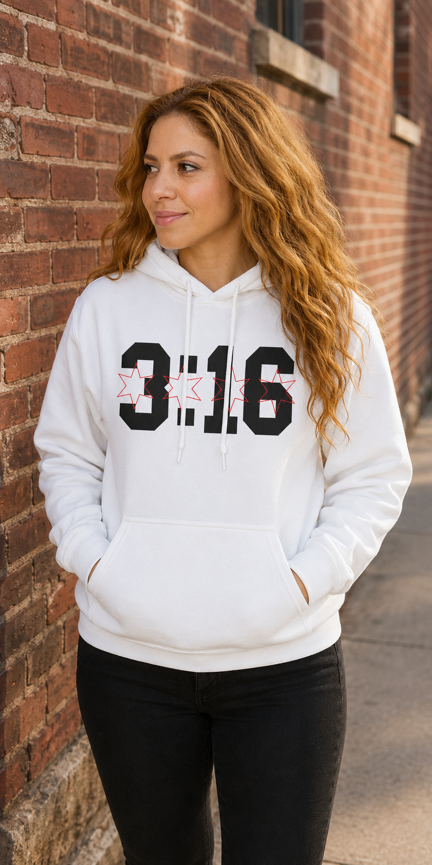John 3:16 Christian hoodie, product view